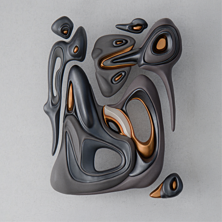 Studio image from Omer's practice — tin strip 09