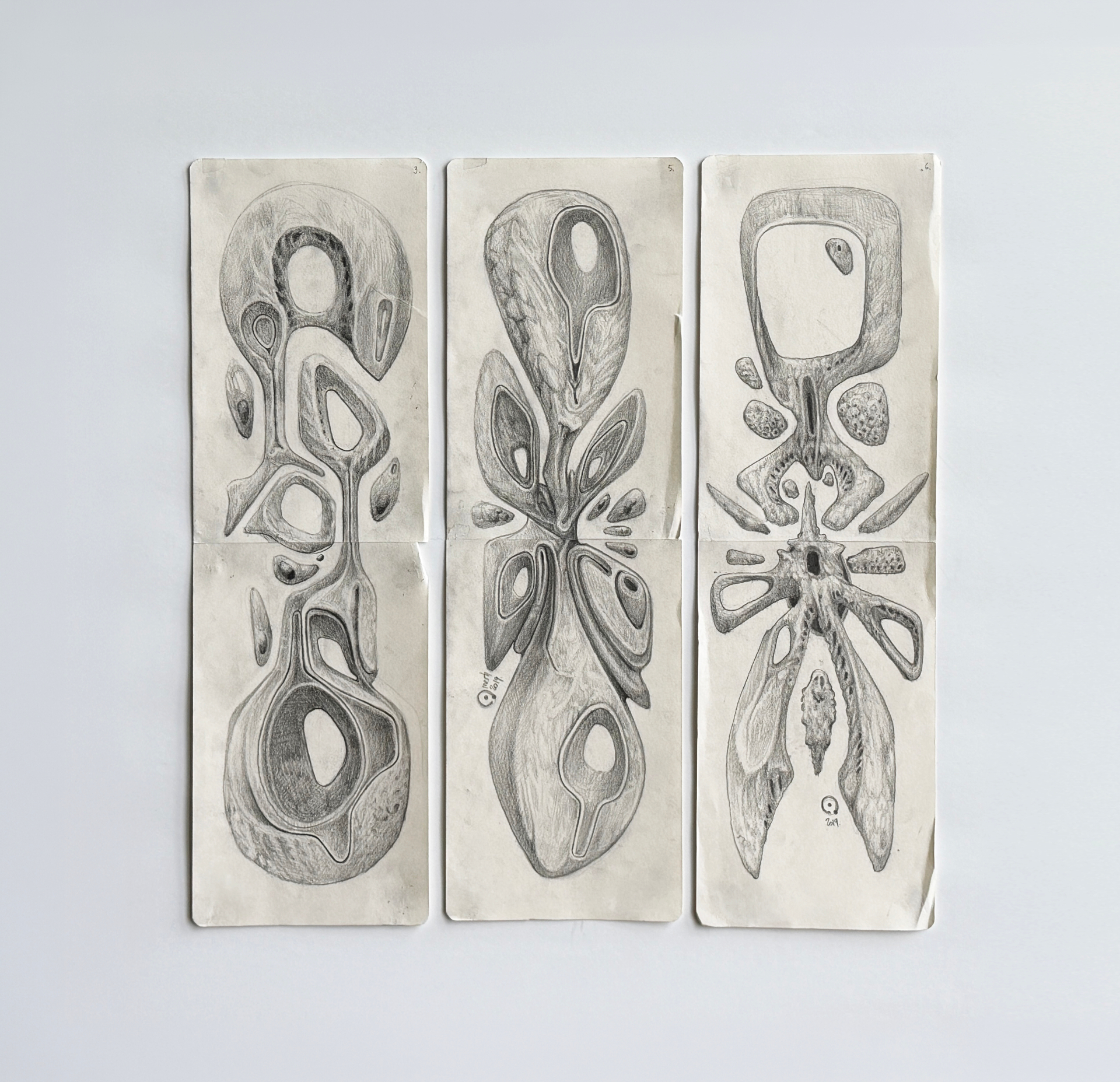 Studio image from Omer's practice — keys pencil sketch v1 2